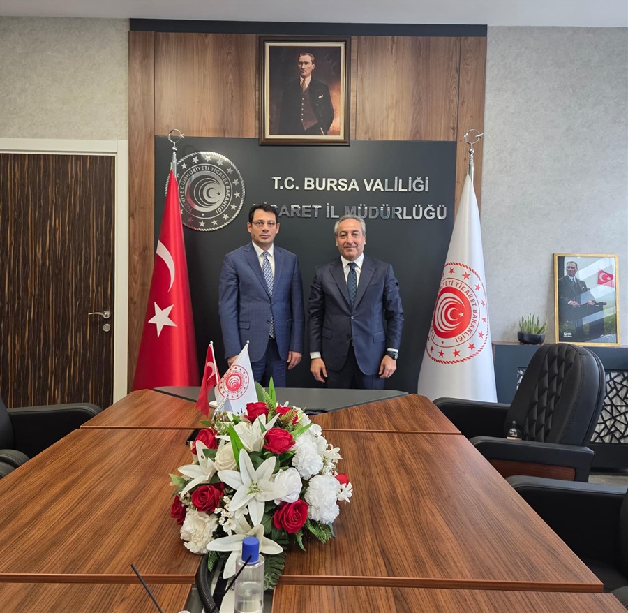 BURSA CUMHURİYET BAŞSAVCISI SAYIN MUSTAFA ÇELENK'TEN İL MÜDÜRLÜĞÜMÜZE ZİYARET.