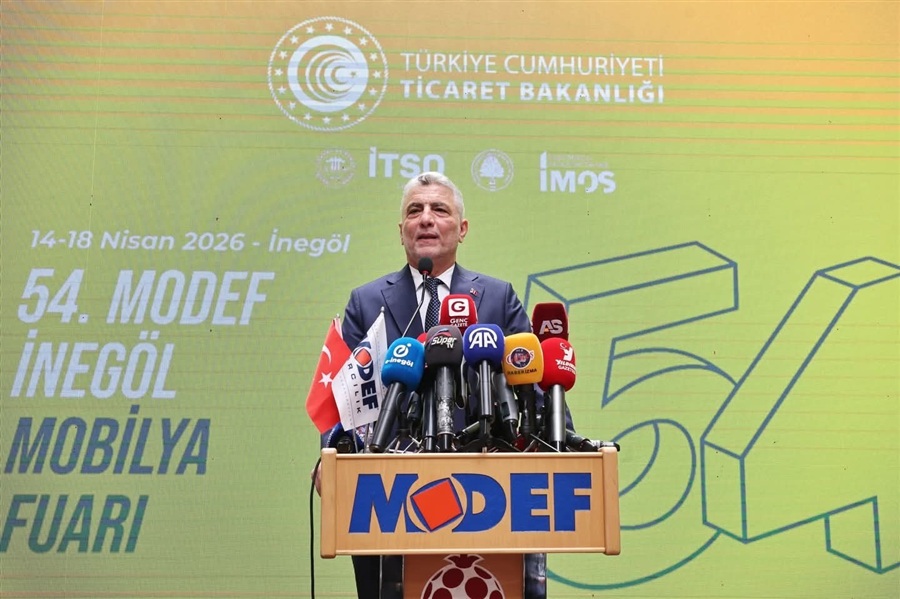 TİCARET BAKANIMIZ SAYIN PROF. DR. ÖMER BOLAT, MODEF ULUSLARARASI İNEGÖL MOBİLYA FUARINA KATILDI
